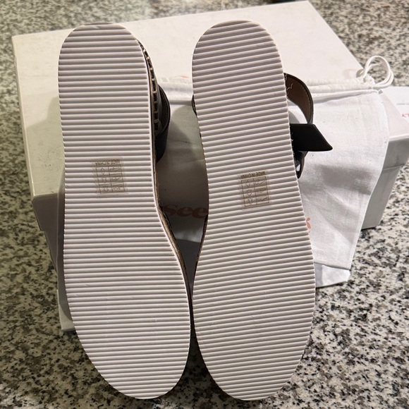 NIB See By Chloe Glyn Leather Espadrille with Ankle Strap - Size 8 - Picture 6 of 8